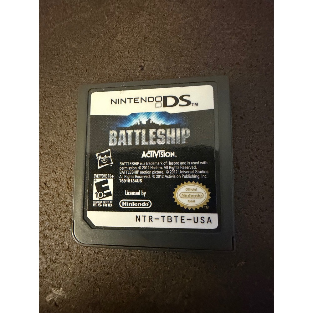 Battleship Nintendo DS Game Activision 2012 Movie Edition NTR-TBTE-USA Cartridge